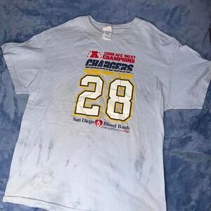 San Diego Chargers Blood‎ Drive men's T-Shirt Size L 2006 AFC West Champions Tee